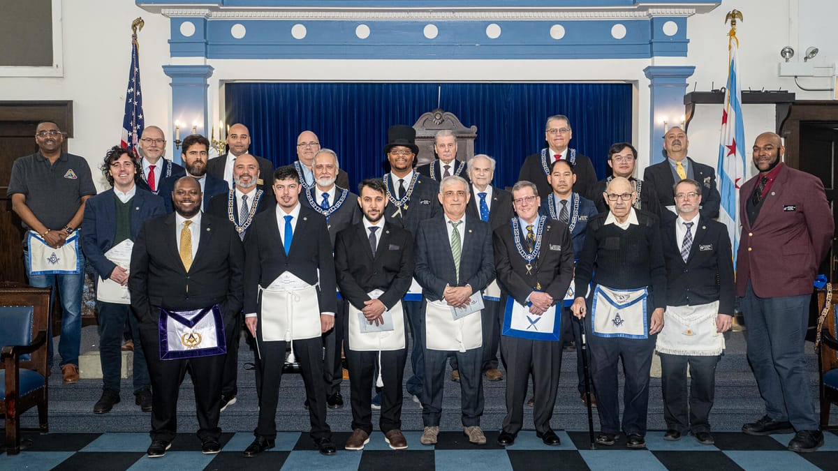Poseidon Lodge No. 1184 Initiates Three Apprentices